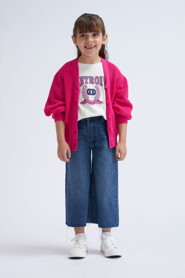 Pantalón de jean ancho Azul Medio