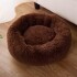 Cucha Cama Colchon Puff Plush 70cm Mascota Antiestress Color Variante MARRON