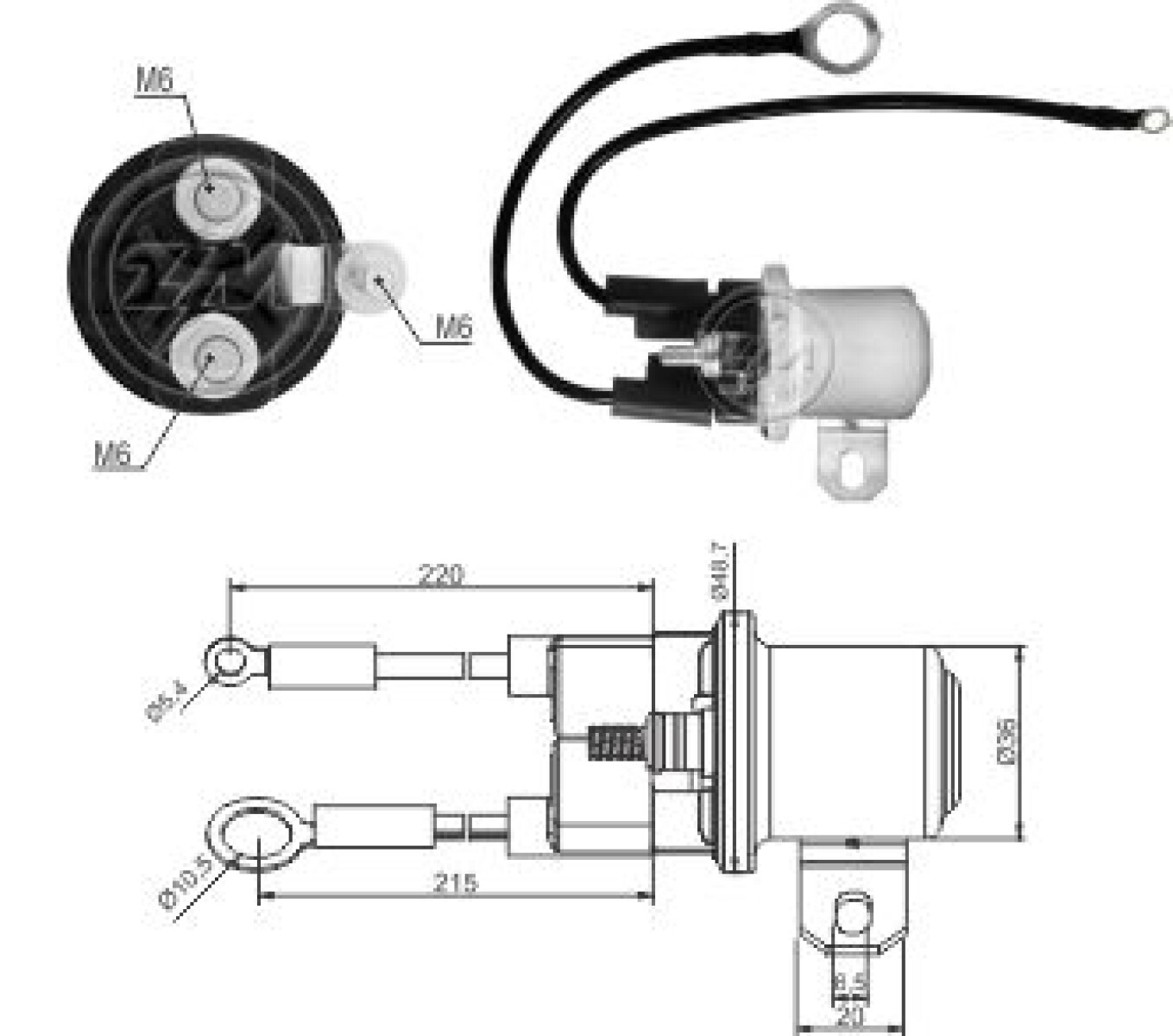 AUTOMATICO DE ARRANQUE MERCEDES BENZ AUXILIAR 24V MITSUBISHI TRUCKS ZM 