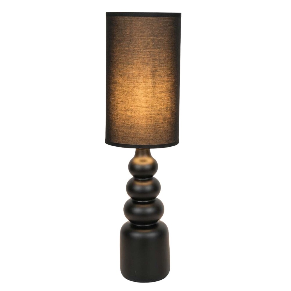 LAMPARA DE MESA CERAMICA NEGRO LT95180