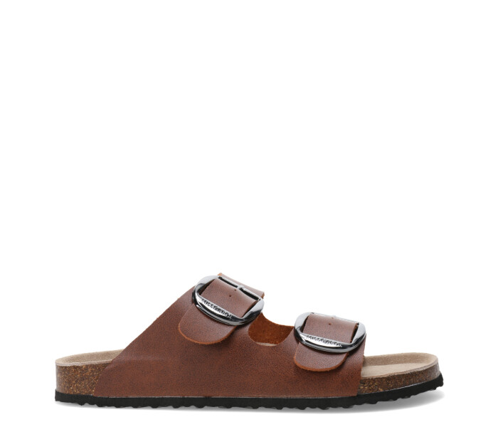 Sandalia MANTUA con dos hebillas Brown