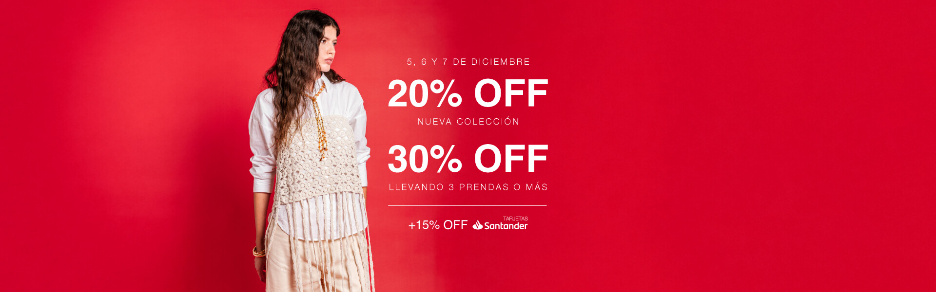 20% o 30% llevando 3 artículos