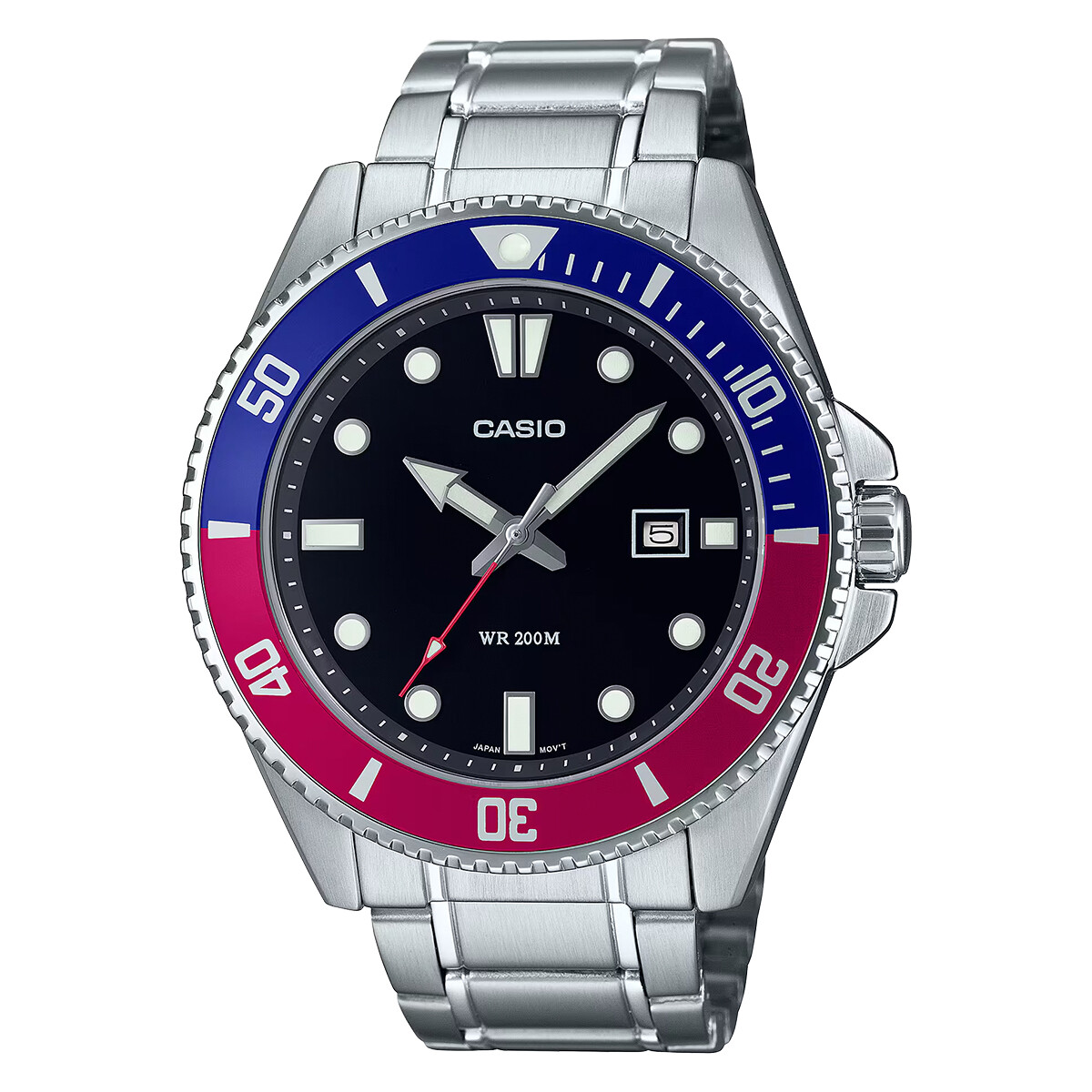 Reloj CASIO MDV107D-1A3VDF Acero Plateado Esfera 46mm 