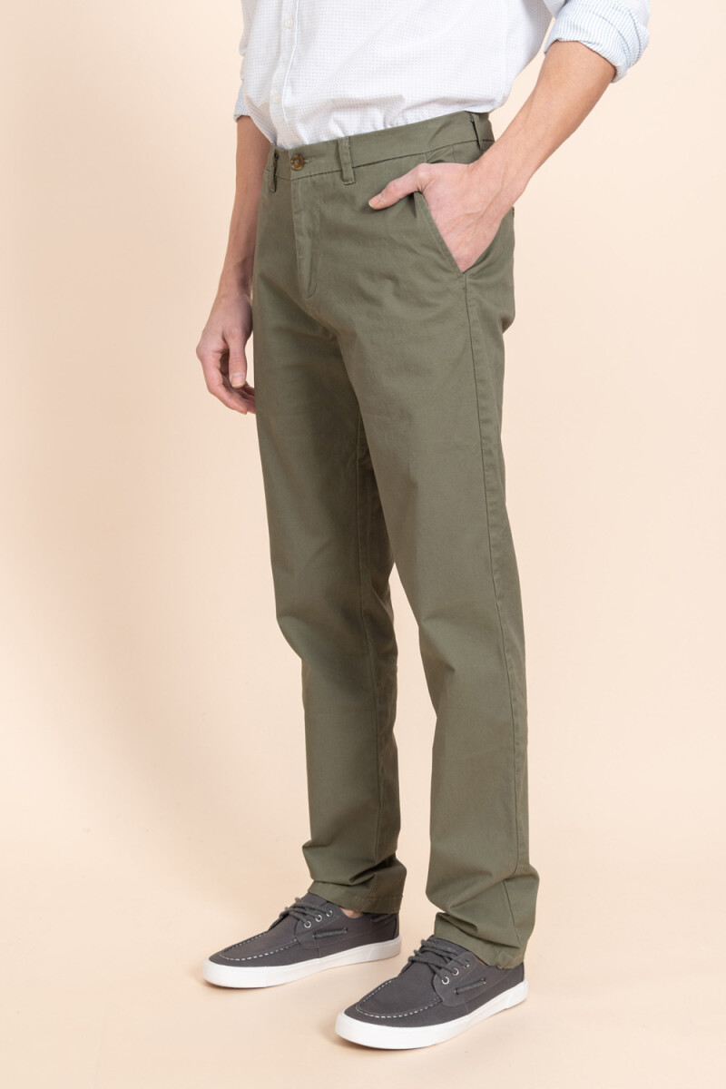 Pantalón chino Verde