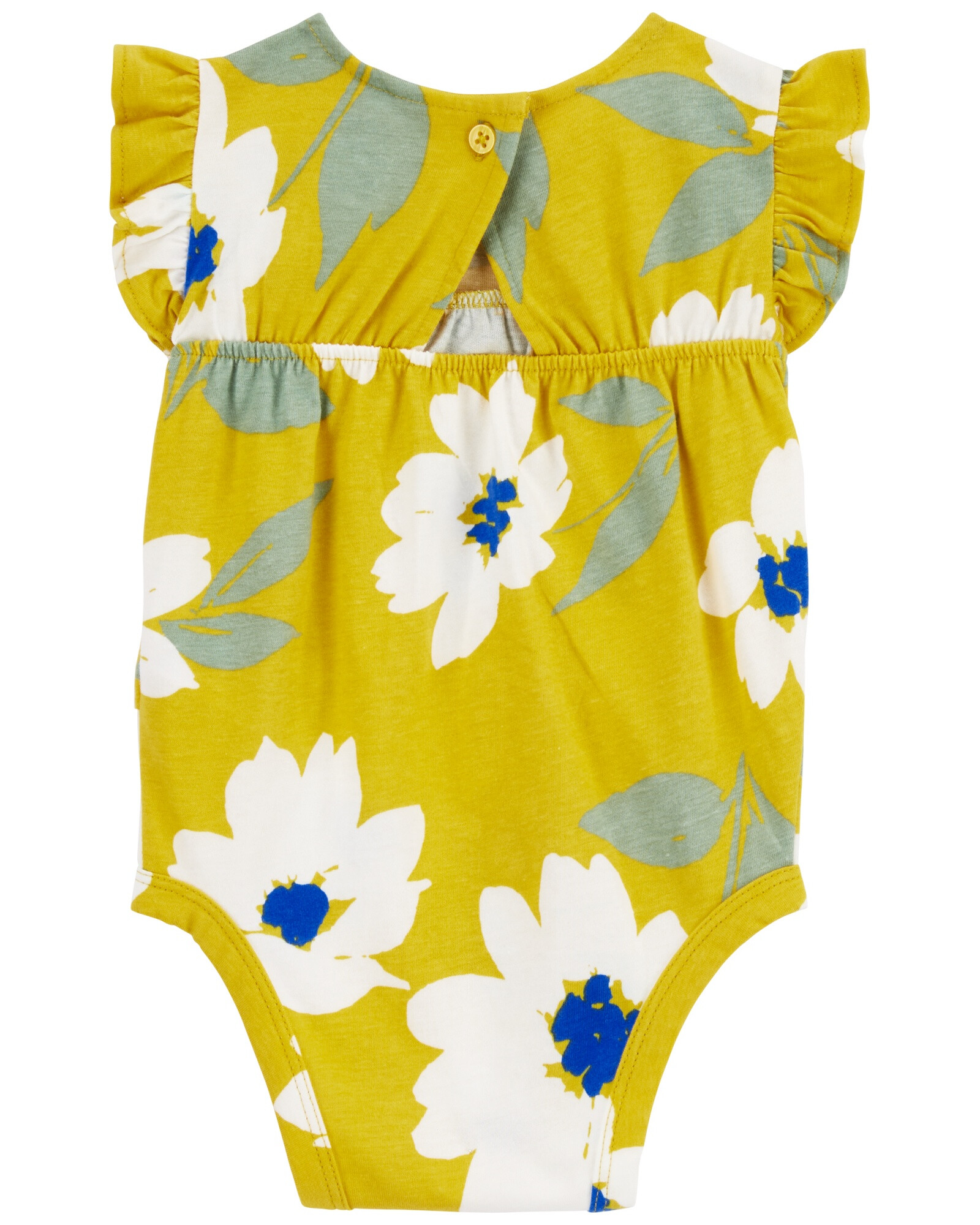 Set dos piezas, pantalón jean y body de algodón, diseño floral Set dos piezas, pantalón jean y body de algodón, diseño floral