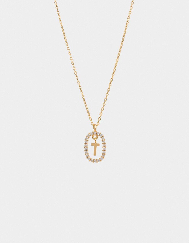Cadena Corta con Dije Premium Gold Cortos - Dorado