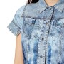 C-Shirin Shirt - Mujer Blue Denim