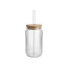 FRASCO DE VIDRIO C/PAJITA 350ML Unica