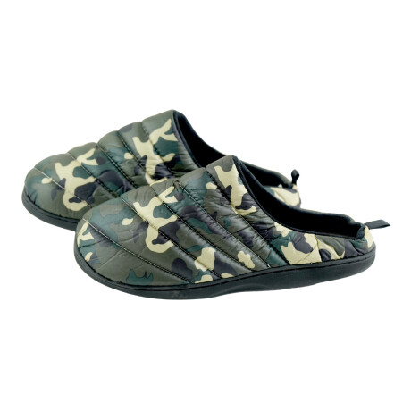 PANTUFLA CABALLERO CAPITONEADA CAMUFLADA 42-44 SUELA GOMA PANTUFLA CABALLERO CAPITONEADA CAMUFLADA 42-44 SUELA GOMA