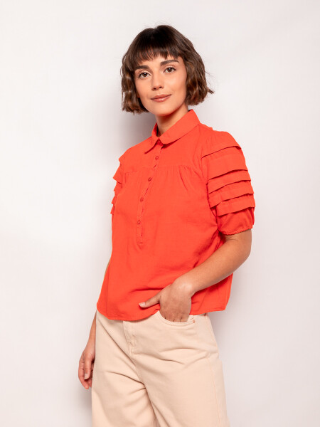 Camisas y blusas - color Rojo en Sale — Allie