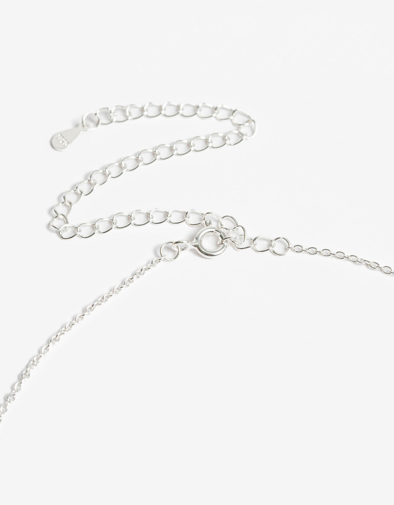 Bijouterie Set Exclusive Edition Set Aros Pasantes Y Cadena Plata 925 - Plateado Rodio