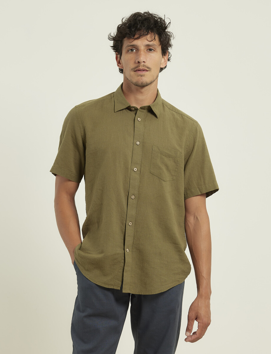012265 CAMISA HARRINGTON LABEL Verde