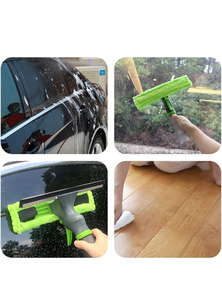 LIMPIAVIDRIOS 3 EN 1 CON ROCIADOR VERDE