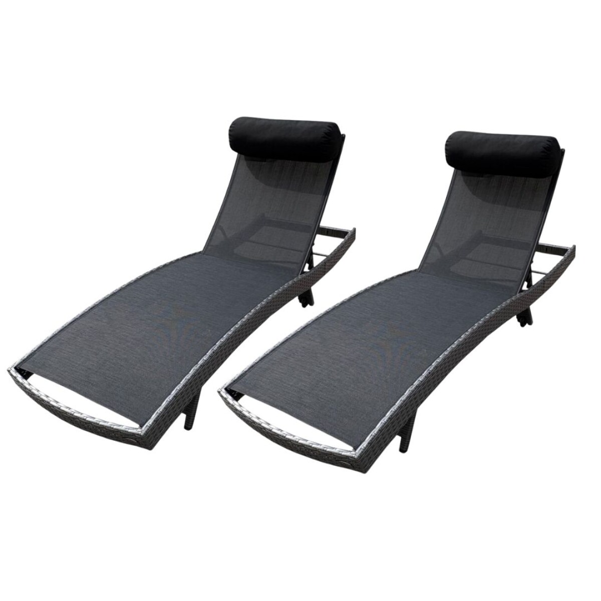 Promo 2 Reposeras Milano - Gris 