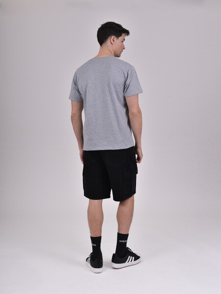 REMERA HARD GRIS MELANGE C