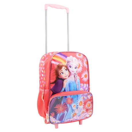 Mochila carro 16´ Frozen Elsa y Anna flores Mochila carro 16´ Frozen Elsa y Anna flores