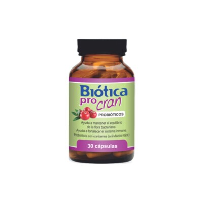 Probióticos Biótica Pro Cran 30 Capsulas Biotica Pro Can X30