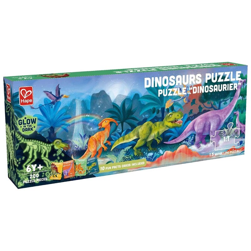 Puzzle Mágico Hape 200 Piezas Dinosaurios