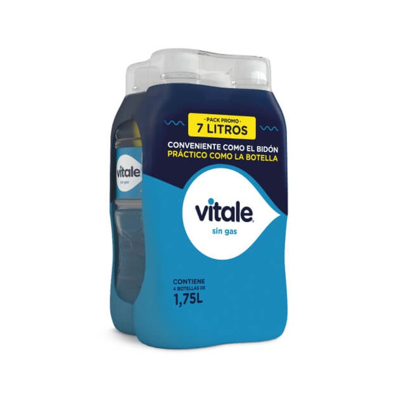 AGUA VITALE PACK X4 S/GAS 1.75 LT Agua Vitale Pack X4 S/gas 1.75 Lt