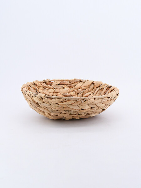 CESTO TEJIDO BEIGE (V)