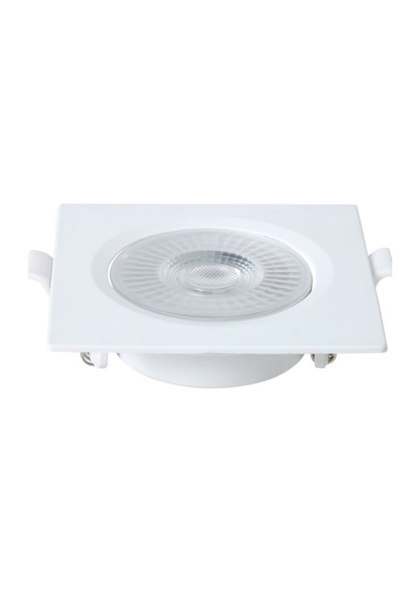 SPOT LED 8W EMB 3000K CUAD BLANCO 