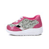 Molekinha Calzado Deportivo Acordonado C/ Glitter Plata-rosa Claro