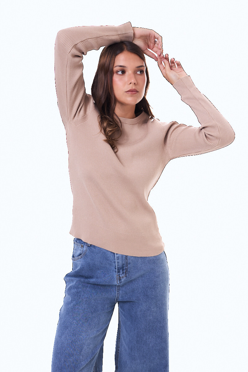 Buzo tejido Monforte Beige