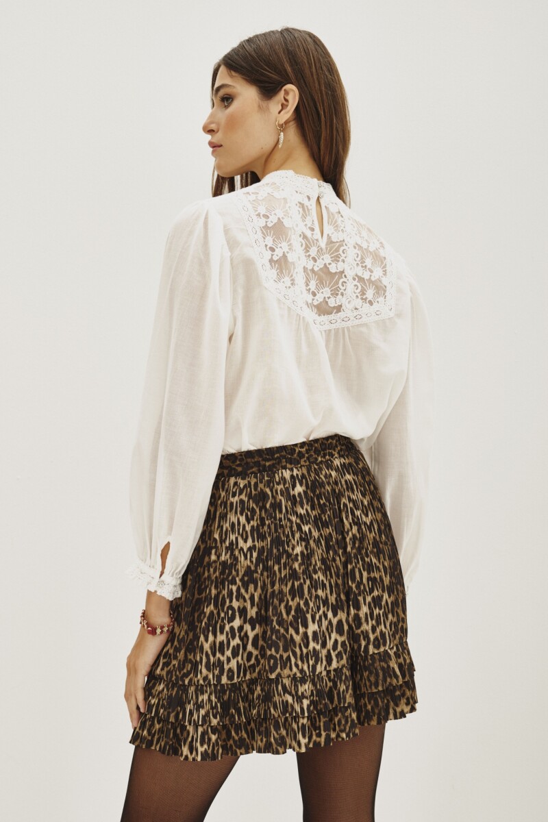 Falda Pleats Wild Negro