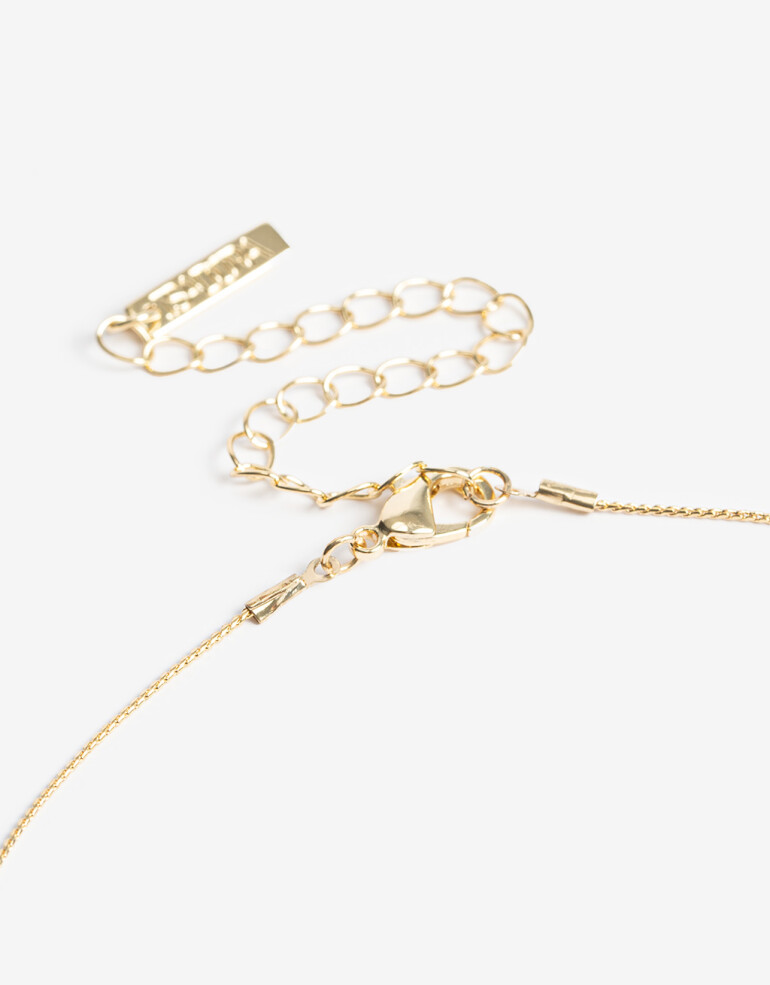 Bijouterie Set Strass Set De Collar Y Aros Con Strass - Dorado