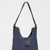 Cartera al hombro Signature en canvas Azul