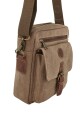Morral cruzado en Lona Vintage Marrón