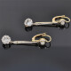 Caravanas Antiguas En Oro 18K Y Brillantes Caravanas Antiguas En Oro 18K Y Brillantes