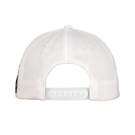 Gorro con Visera Pony con Liso con Logo White/Red