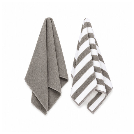 Set x2 repasadores 40x60cm super absorbentes Gris