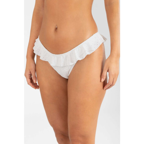 Vedetina flip flop Blanco bordado