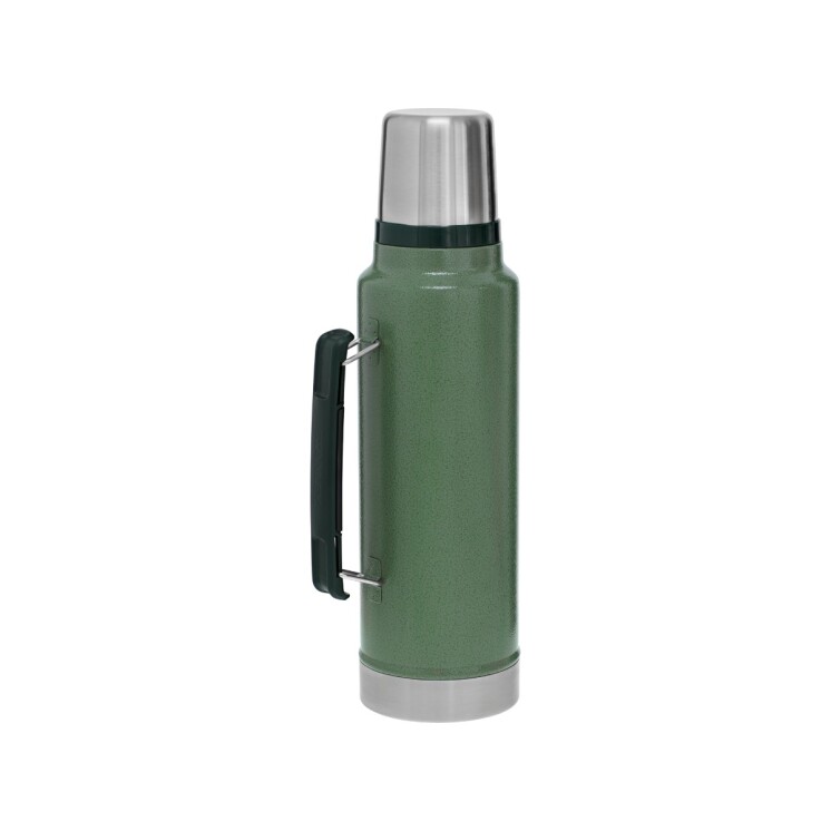 Termo Stanley Classic 1.4 L con Asa Plegable y Tapón Cebador Verde