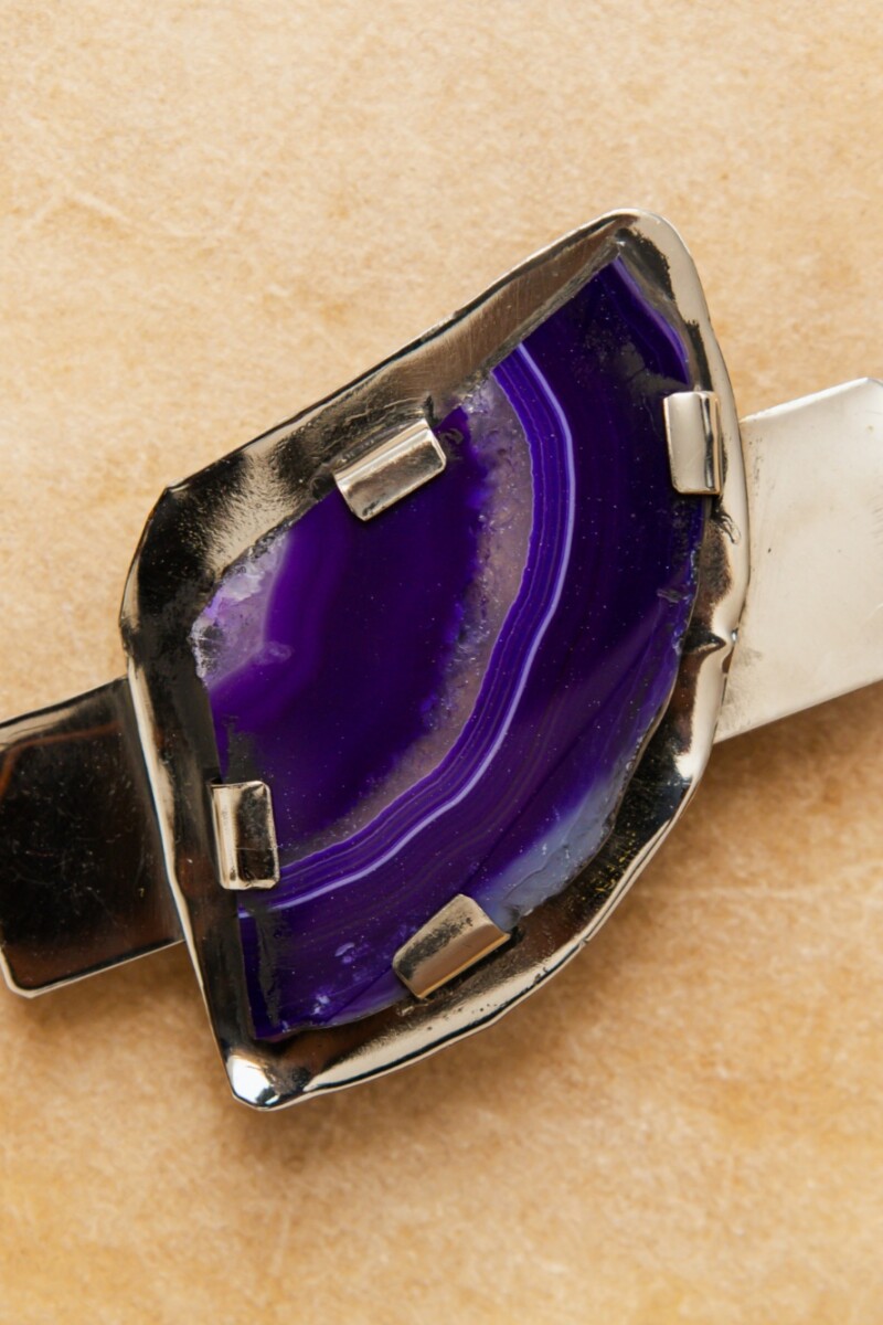 Cracked Headpiece Ágata Alpaca / Violeta