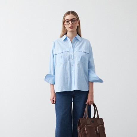 CAMISA EVIE Celeste