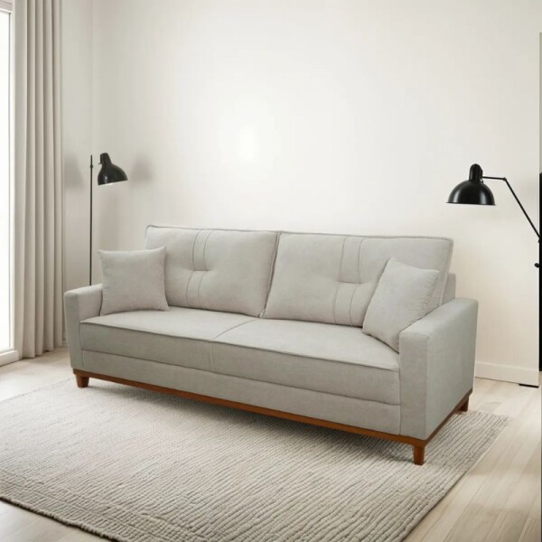 SOFA 3 CUERPOS MALIBU - BOUCLE LISO CINZA SOFA 3 CUERPOS MALIBU - BOUCLE LISO CINZA