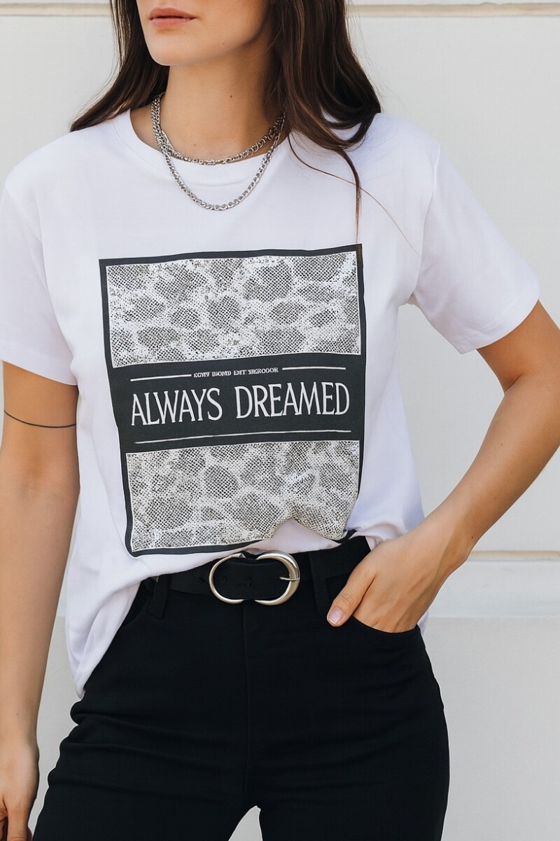Remera Pantera Blanco