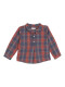 Camisa Cuadro Tartan Azul Pato