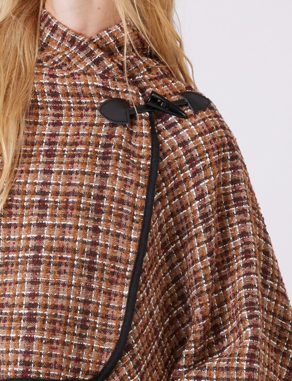 Ruana Tejida TOSTADO/MULTI