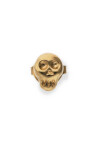 PIERCING DE ALEACIÓN DE METALES BAÑADO EN ORO 18K EN FORMA DE CALAVERA Piercing