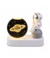 Lámpara veladora esfera con Astronauta Saturno