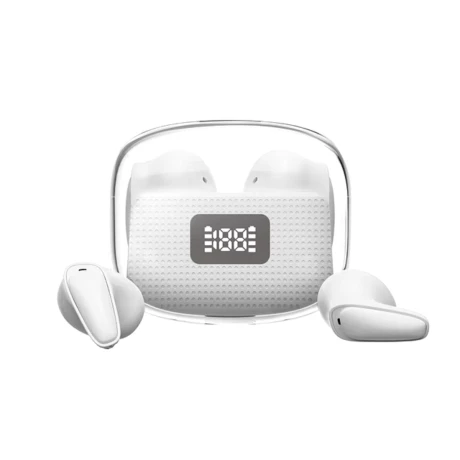 AURICULARES INALAMBRICOS BLUETOOTH IN EAR F10 PANTALLA BLANCOS CON ESTUCHE AURICULARES INALAMBRICOS BLUETOOTH IN EAR F10 PANTALLA BLANCOS CON ESTUCHE