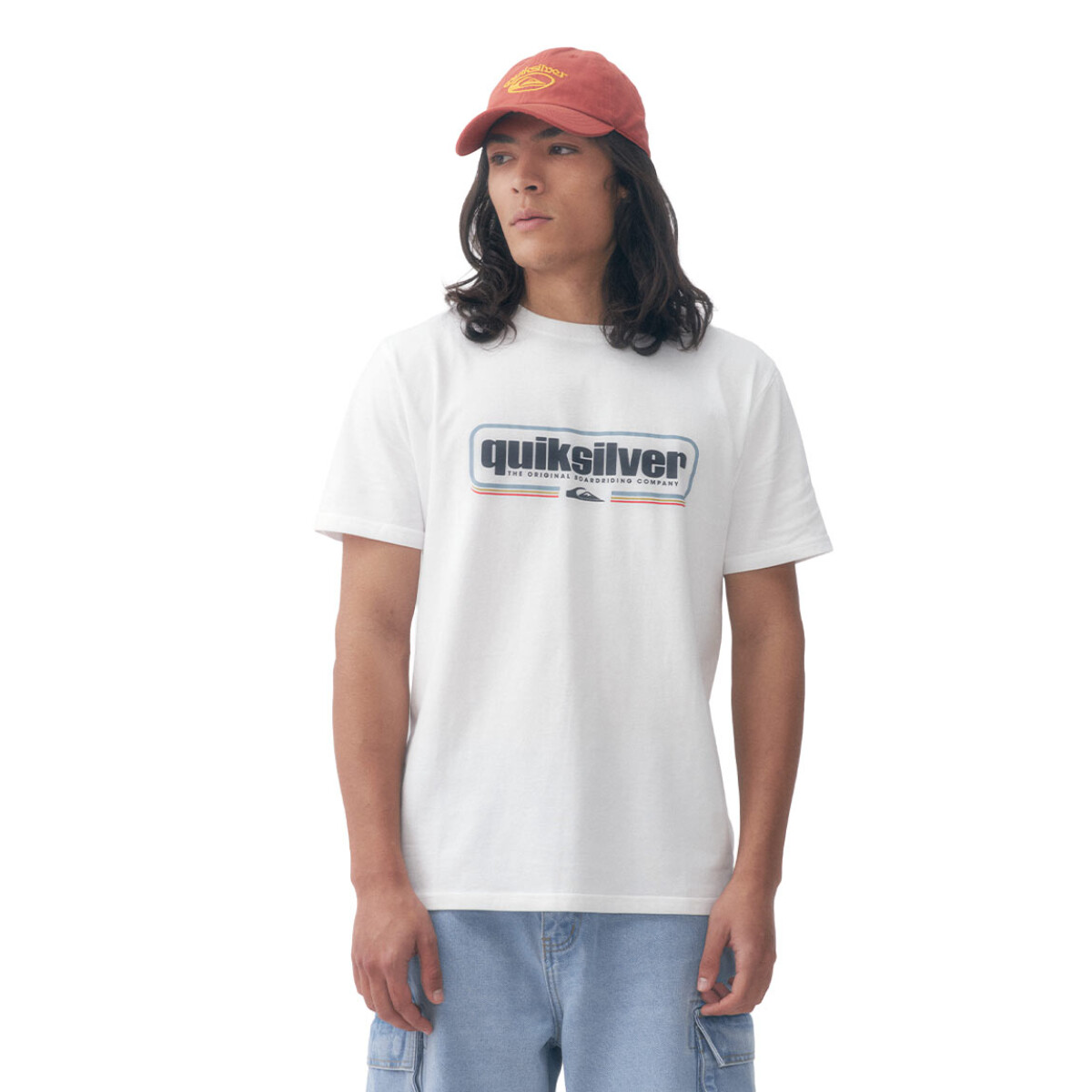 Quiksilver Remera BOX SHAPED Hombre - Blanco 