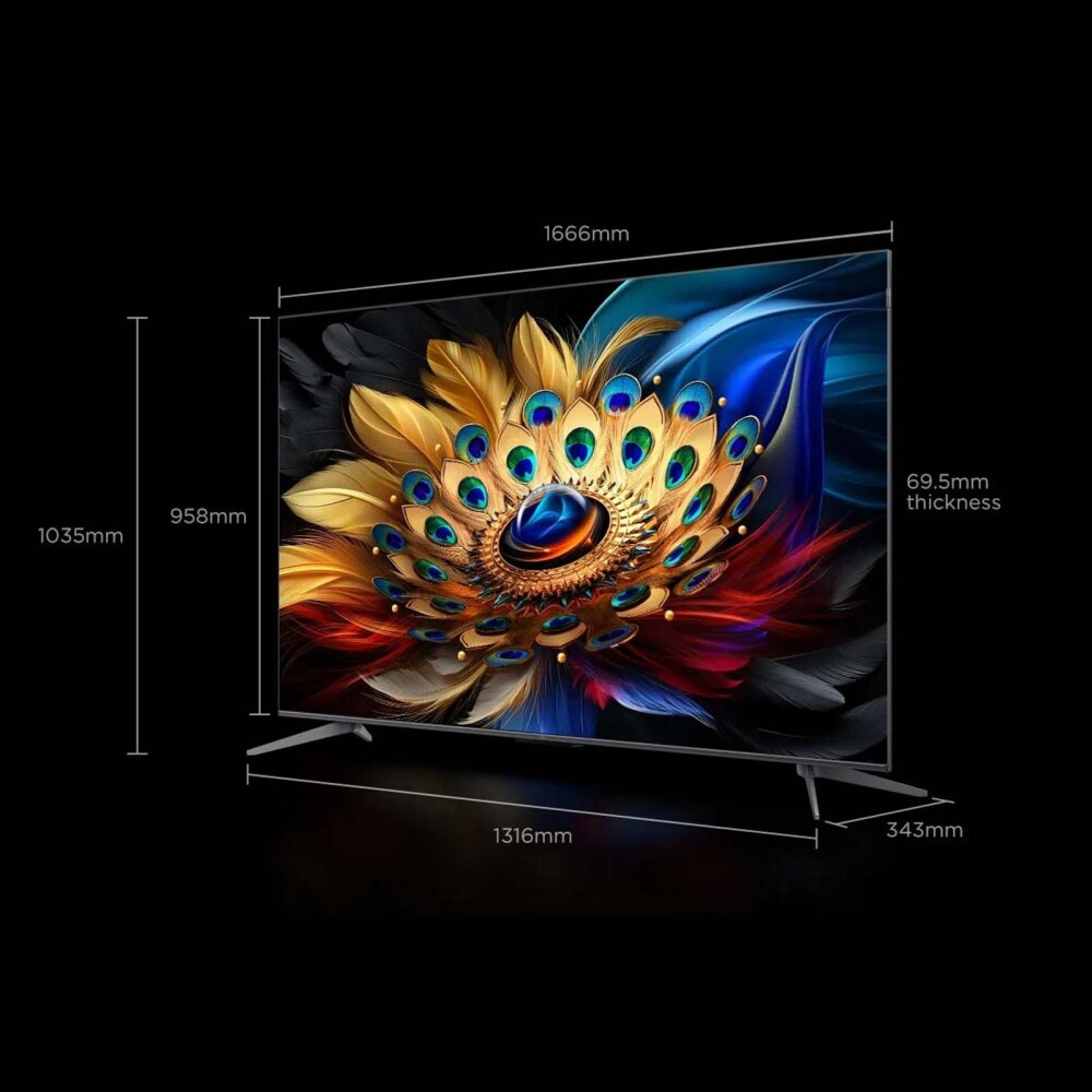 TV 4K QLED ADVANCED SMART 75" ANDROID-TV TCL 75C655