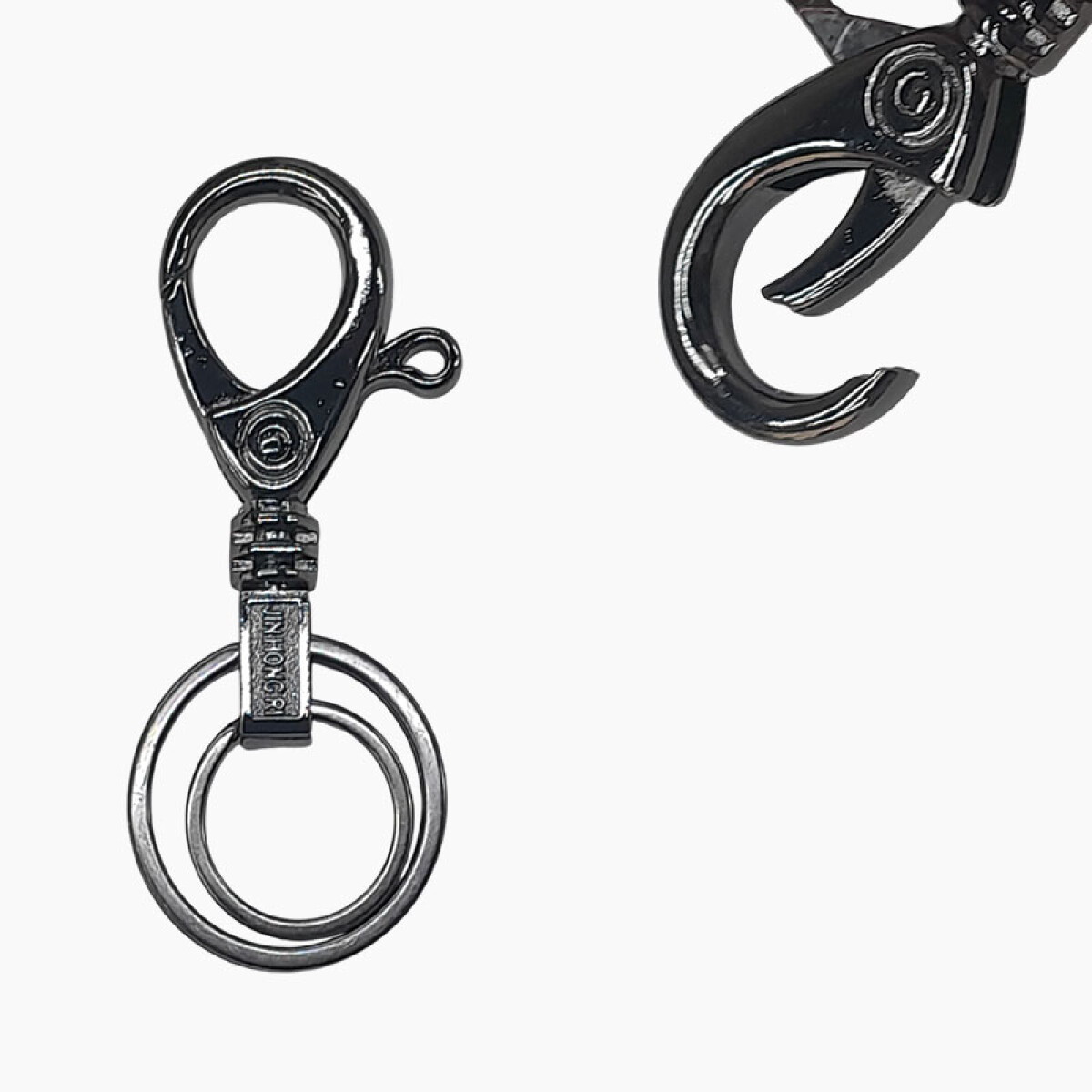 Llavero de metal destorcedor con 2 aros 8cm - Llavero De Metal Destorcedor Con 2 Aros 8cm 