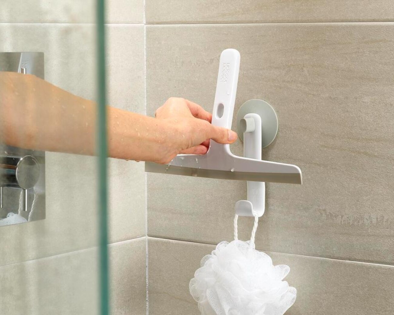 Lampazo escurridor para mampara Joseph Joseph EasyStore Slimline con Soporte Gris Lampazo escurridor para mampara Joseph Joseph EasyStore Slimline con Soporte Gris