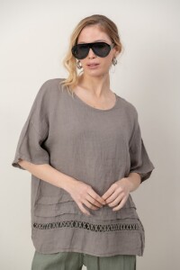 BLUSA ZEMYNA Visón